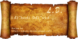 Lábodi Dávid névjegykártya