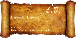 Lábodi Dávid névjegykártya